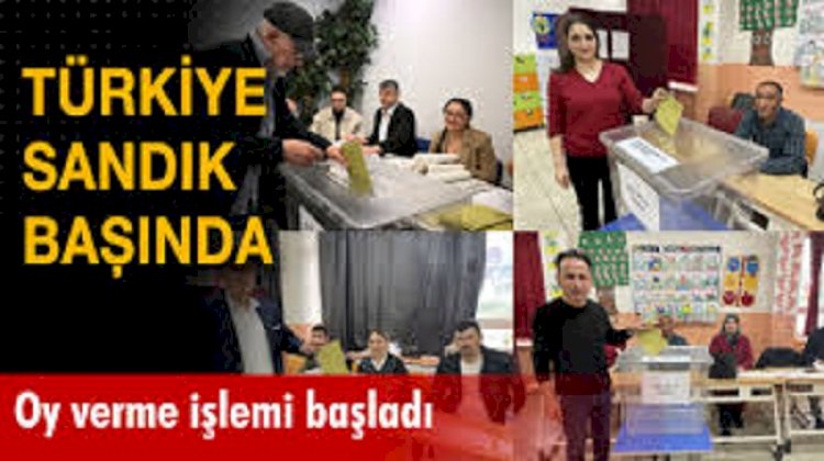 Türkiye sandık başında... Oy kullanma işlemi başladı