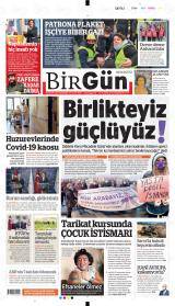 Halkın Gazetesi Birgün Gazete Manşeti