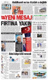 Yeni Mesaj Gazete Manşeti